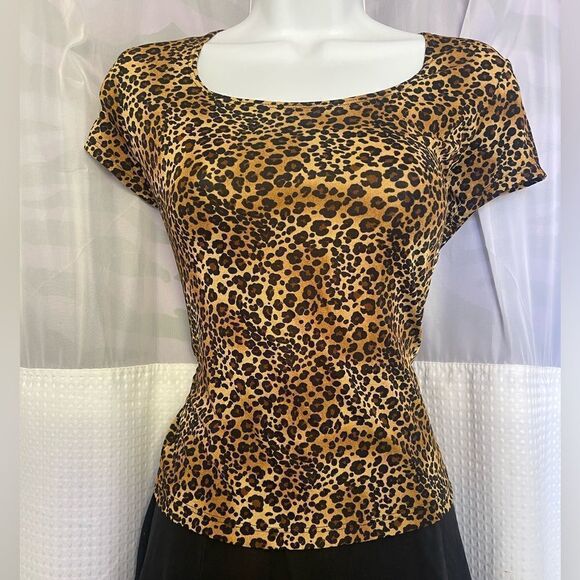 Vintage 90’s y2k Eye Candy Leopard Print Top - Picture 3 of 7